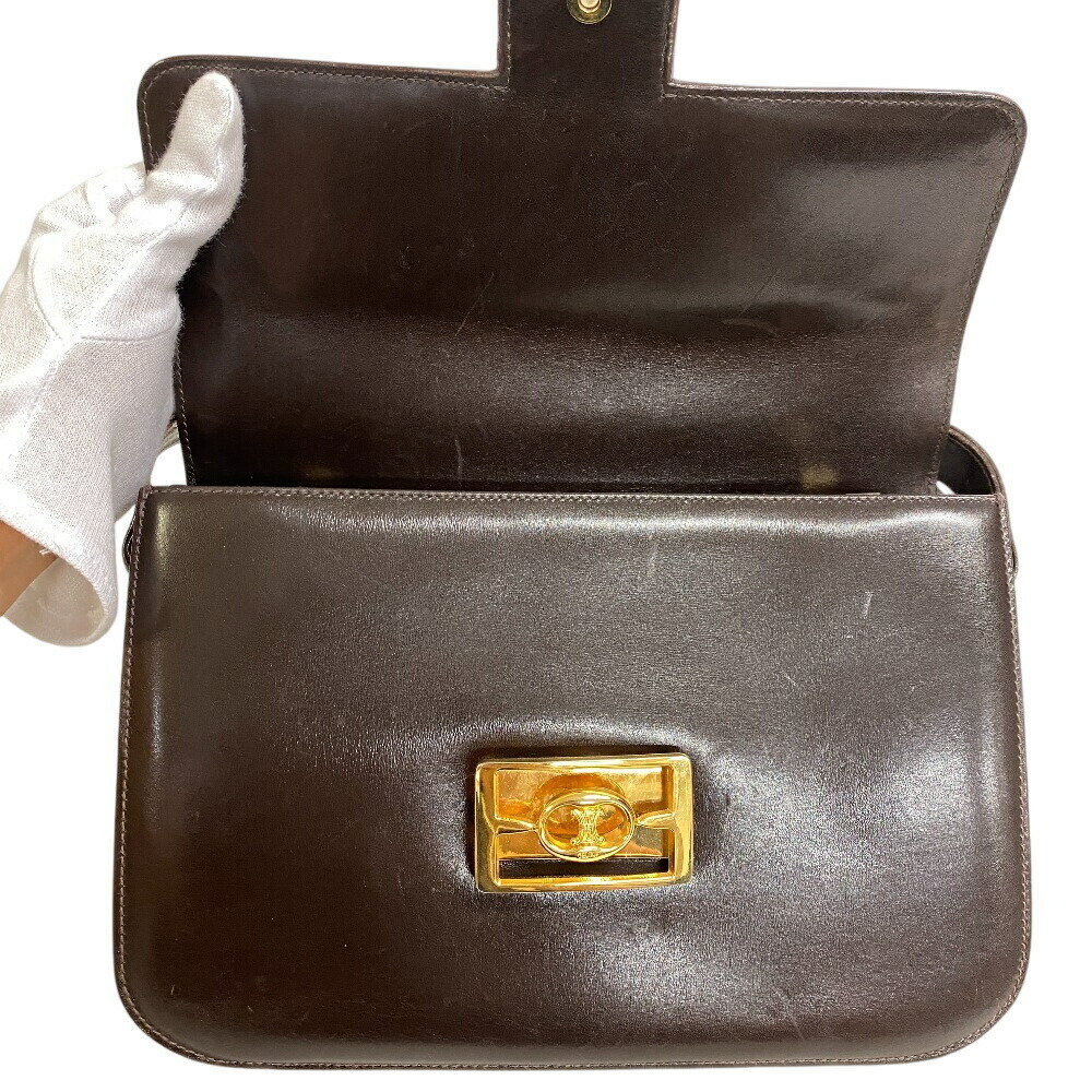 Celine Triomphe Shoulder Bag crossbody brown - Picture 8 of 11